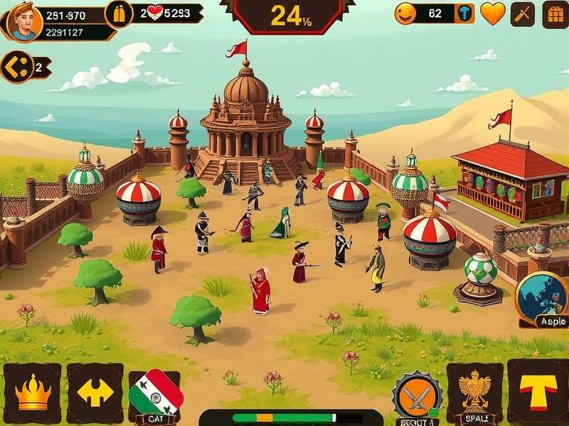 Cardamom Sacred War kingdom management interface